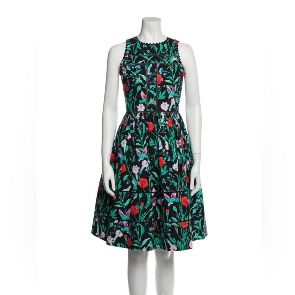 Kate Spade Jardin Cotton Poplin Floral Dress